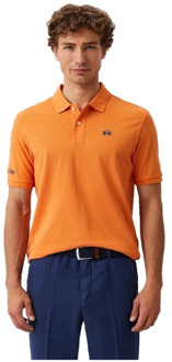 La Martina Polo Shirts La Martina , Orange , Heren - S,3Xl