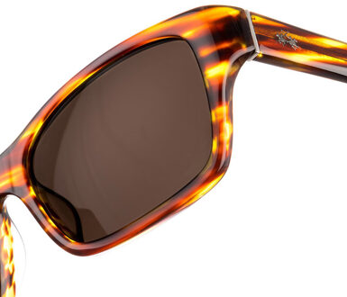 La Martina Rechthoekige acetaat zonnebril LM50604 heren Veelkleurig