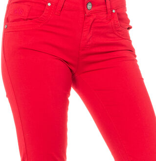La Martina Stretch elastische broek met dun gesneden zomen LWT006 vrouw Rood - 27 (Taille)