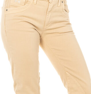 La Martina Stretch elastische broek met dun gesneden zomen LWT010 vrouw Beige - 30 (Taille)