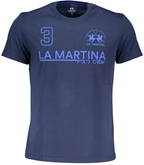La Martina T-Shirts La Martina , Blue , Heren - 2Xl,Xl,L