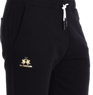 La Martina TMB003-FP221 heren sportshort Zwart