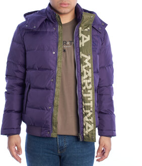 La Martina UMO602-PA003 Gewatteerd herenjack Violet