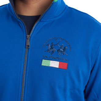 La Martina YMF602-FP112 Heren Zip Up Sweatshirt Blauw