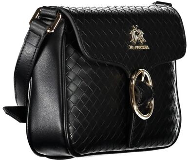 La Martina Zwarte Polyethyleen Handtas - maat