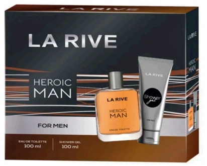 La Rive Geschenkset La Rive Heroic Man EDT Gift Set 100 ml + 100 ml