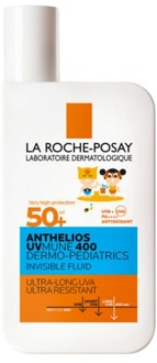 La Roche Posay Anthelios UVMune 400 Dermo-Pediatrics voor Kinderen Ultra Light Onzichtbare Fluid SPF 50+ 50 ml