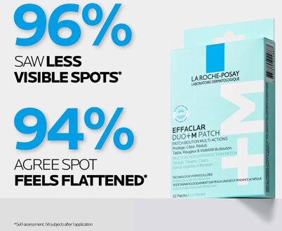 La Roche Posay Effaclar Duo+M Patch, Multi-Action Imperfection Patch for Breakout-Prone Skin 22 Patches
