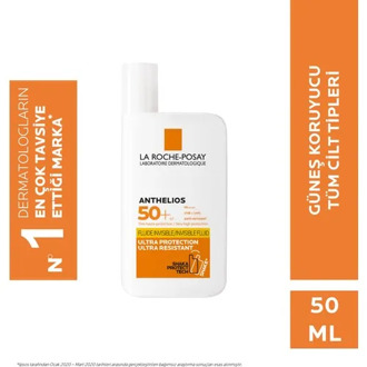 La Roche-Posay of Anthelios invisible Fluid Face Sunscreen Normal/Combination Skin Spf50 + High can Protection 50ml