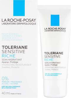 La Roche Posay Toleriane Sensitive Rijk Dagcrème - 40ml - Droge huid