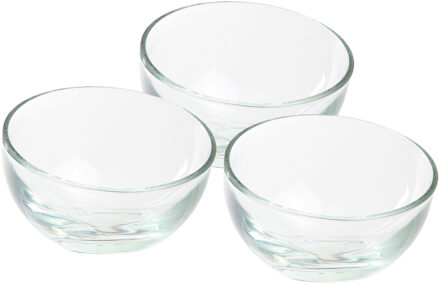 La Rochère ijs/sorbet coupes - van glas - Set van 6x stuks - 130 ml - IJscoupe glazen/schaaltjes