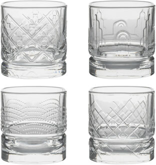 La Rochère Whisky tumbler glazen - 4x - Dandy serie - transparant - 300 ml