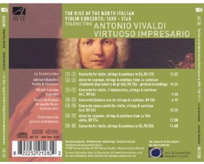 La Serenissima - North Italian Violin Concerti Vol 2