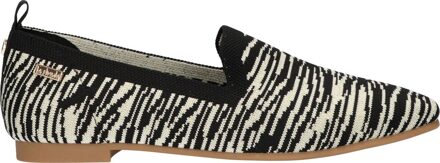 La Strada 1804422-6090 black/beige zebra knitted 3023 Zwart - 39