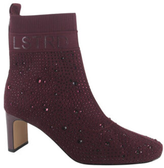 La Strada 2151725-4531 aubergine dames enkellaarzen gekleed Rood - 41