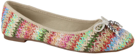 La Strada 2201023-6030 red/orange multi dames ballerina's Veelkleurig - 38