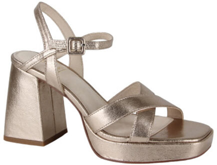 La Strada 2201027-1643 gold dames sandalen gekleed - maat 41 Zilver