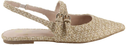 La Strada 2401666-4322 raffia dames instappers gekleed Beige - 40