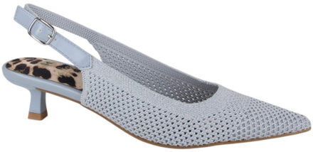 La Strada 2403346-4502 lt grey/silver knitted dames pumps - maat 40 Grijs