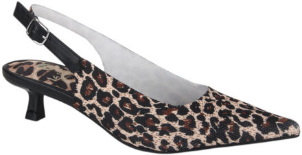 La Strada 2403346-4591 leopard knitted dames pumps - maat 37 Beige