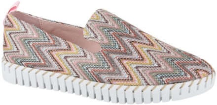 La Strada 24039-6033 pink/yellow dames instappers sportief - maat 38 Veelkleurig