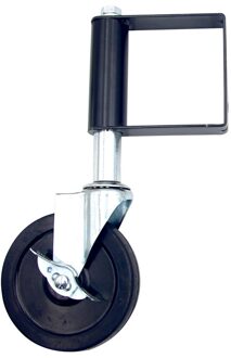 Laadvermogen Home Roller Slider Huishoudelijke Bureaustoel Gate Zwenkwiel Rubber Veilig Roller Meubelen Hardware 5duim / zwart