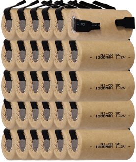 Laagste prijs 30 stuk SC batterij 1.2 v batterijen oplaadbare 1300 mAh nicd batterij voor power tools akkumulator