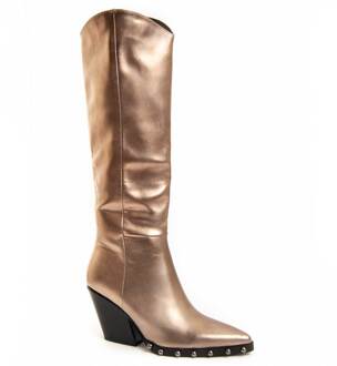 Laarzen Met Hak Tejan4 In Goudkleurig - EU 37