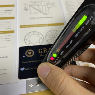 Lab diamond stone excellent cut 1ct piece 6.5mm D VVS1 positive diamond tester Loose Moissanite stone engagement ring