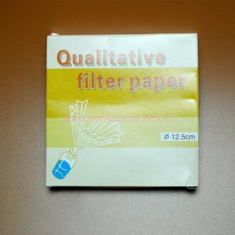 Lab Filter Papier 12.5 Cm, 100 Stks/partij, Od 125 Mm, Kwalitatieve, 20-25um, Snelheid Snel