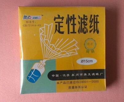 Lab Filter Papier 15 Cm, 100 Stuk/partij, Od 150 Mm, Kwalitatieve, Speed Quick 20-25um