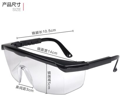 Lab Goggles anti-shock stofdicht bril rijden reizen veiligheid bescherming goggle bril