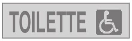 LABEL WC ROLSTOEL dim.165x50mm