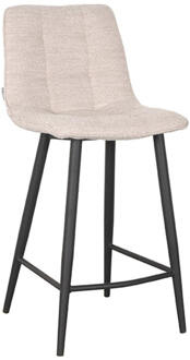 LABEL51 Barkruk 'Jelt' Bouclé, kleur Naturel (zithoogte 65cm)