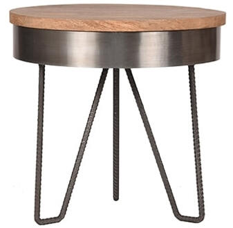 LABEL51 Bijzettafel Saran - Grijs - 44 cm