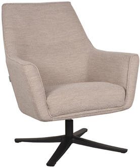 LABEL51 Draaibare Fauteuil 'Tod' Bouclé, kleur Naturel