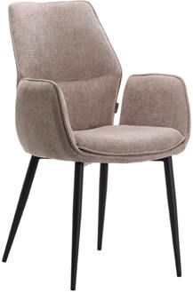 LABEL51 Eetkamerstoel 'Morris' Elite stof, kleur Clay