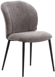 LABEL51 Eetkamerstoel 'Vino' Elite stof, kleur Stone