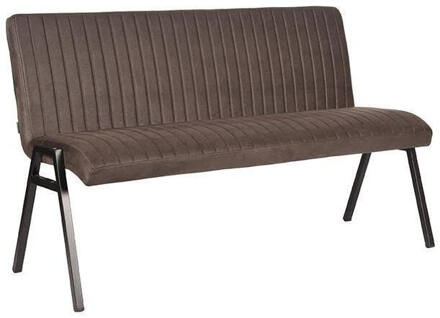 LABEL51 Eettafelbank Matz 145 cm - Microvezel - Antraciet Grijs