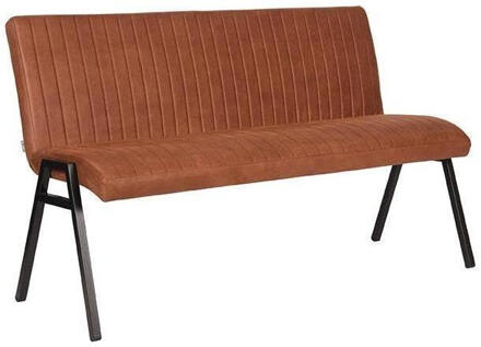 LABEL51 Eettafelbank Matz 145 cm - Microvezel - Cognac Bruin
