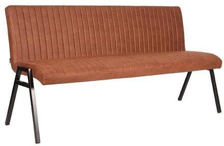 LABEL51 Eettafelbank Matz 175 cm - Microvezel - Cognac Bruin