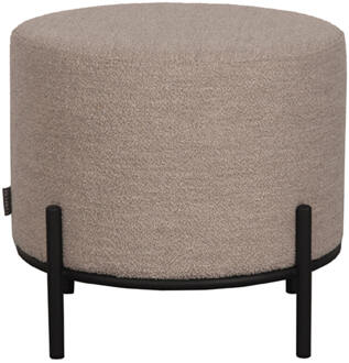 LABEL51 Hocker 'Troy' Bouclé, 46cm, kleur Naturel