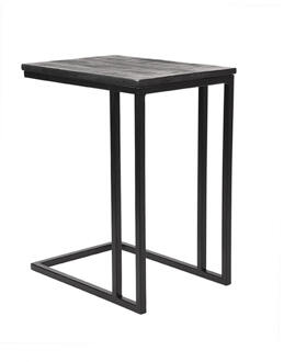 LABEL51 Laptoptafel Move - Zwart Mangohout - Zwart Metaal