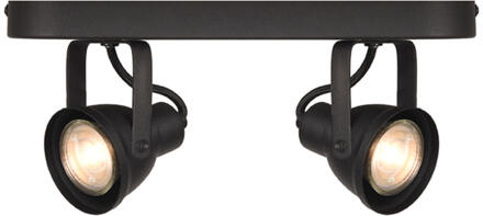 LABEL51 Led Spot Max 2-Lichts - Zwart Metaal