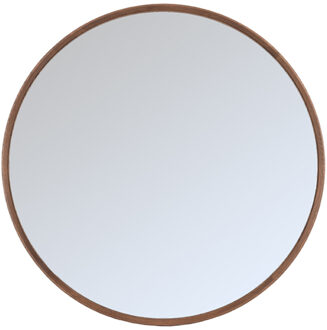 LABEL51 Oliva spiegel eiken rond 110cm donkerbruin