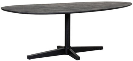 LABEL51 Organische Eettafel 'Rosie' Zwart Mangohout, 180 x 100cm - 180 x 100 cm