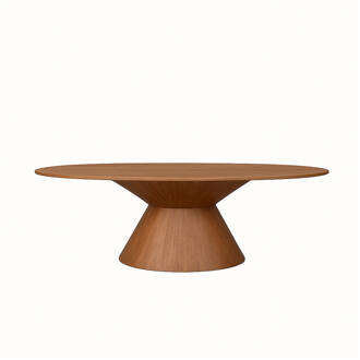 LABEL51 Ovale Eettafel 'Jagger' Naturel Mangohout, 220 x 110cm - 220 x 110 cm