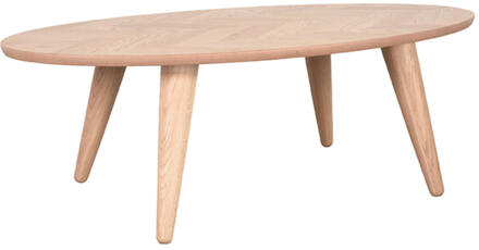 LABEL51 Ovale Salontafel 'Ines' Naturel Eiken, 120 x 70cm