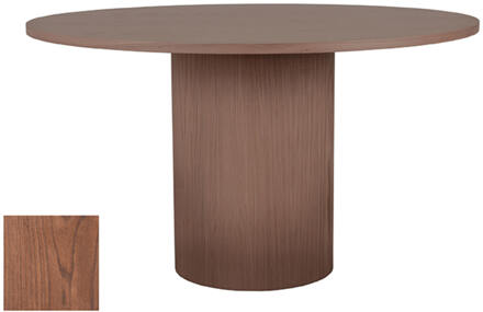 LABEL51 Ronde Eettafel 'Oliva' Walnoot Eiken, 130cm