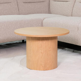 LABEL51 Ronde Salontafel 'Oliva' Naturel Eiken, 60cm - 60 cm